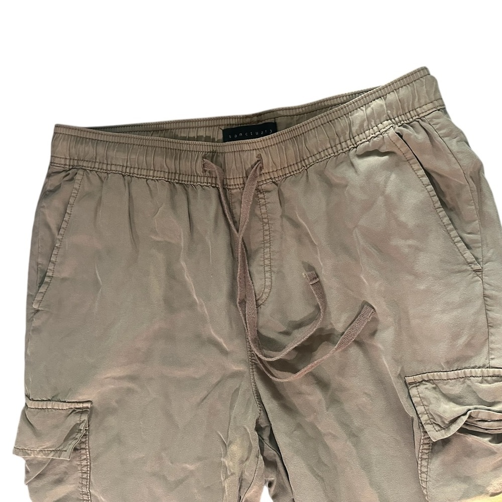 Sanctuary Tan Cargo Drawstring Pants - Picture 2 of 6